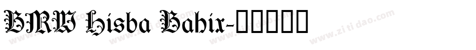 BMW Hisba Bahix字体转换
